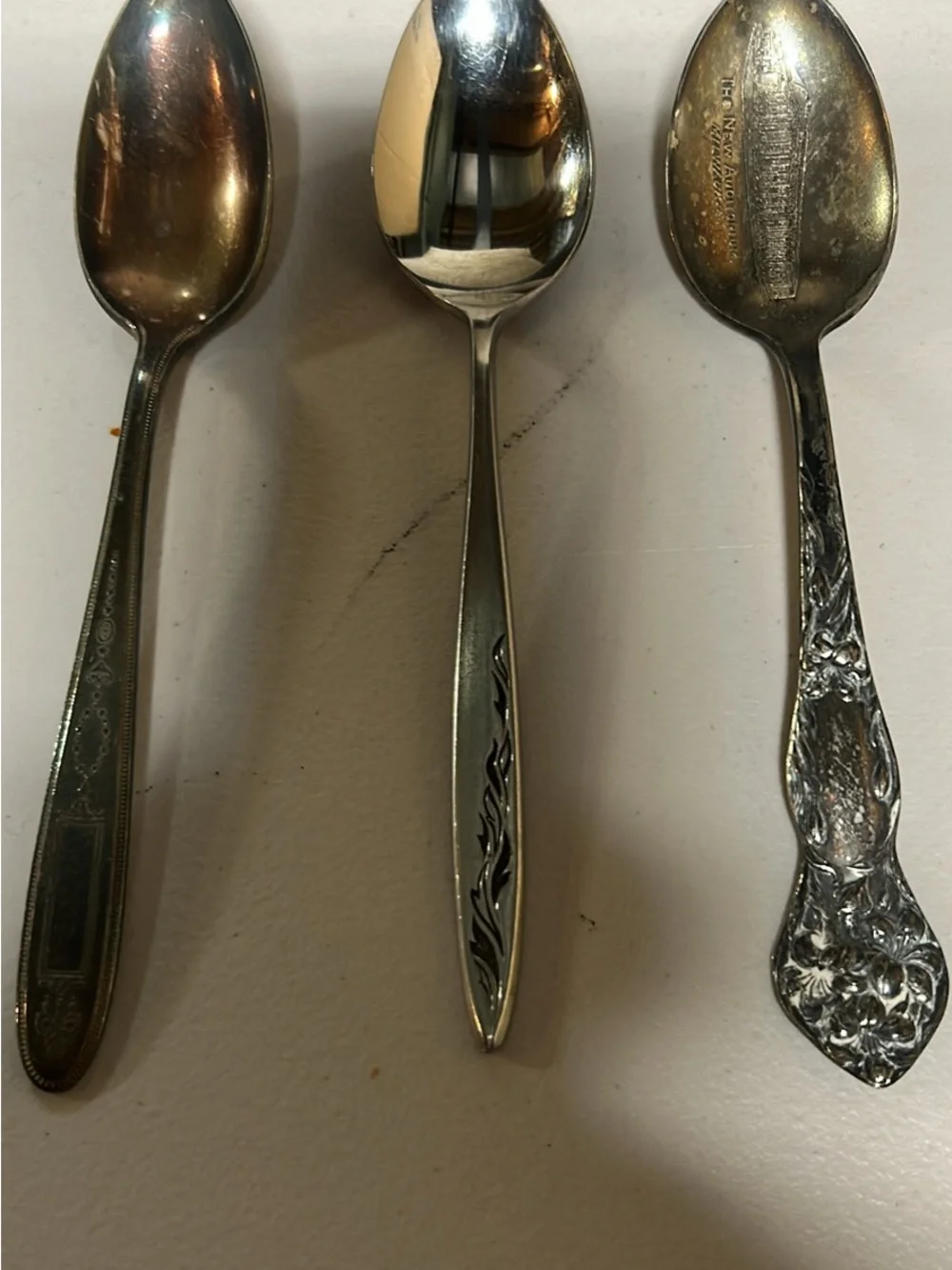 Stainless Steel Decorative Table Spoons - Silver